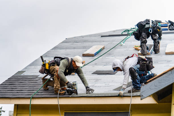 Professional Roofing technician working in Nahant, MA